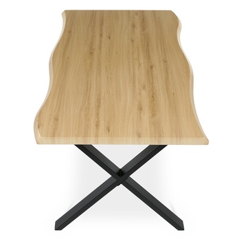 Jídelní stůl NARAGO divoký dub/černá, šířka 180 cm 4