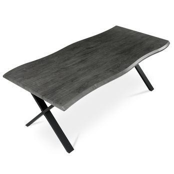Jídelní stůl NARAGO šedý dub/černá, šířka 210 cm 5