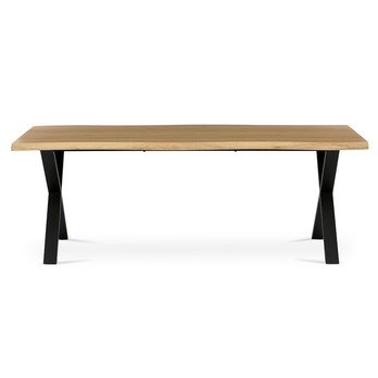 Jídelní stůl NARAGO divoký dub/černá, šířka 210 cm 2