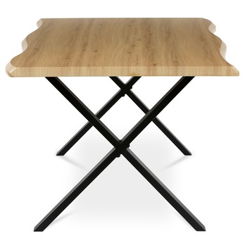 Jídelní stůl NARAGO divoký dub/černá, šířka 210 cm 3