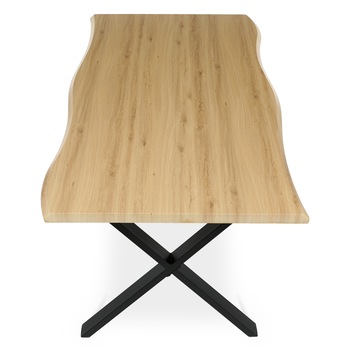 Jídelní stůl NARAGO divoký dub/černá, šířka 210 cm 4