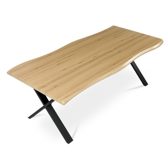 Jídelní stůl NARAGO divoký dub/černá, šířka 210 cm 5