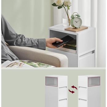 Noční stolek NAROW bílá 2