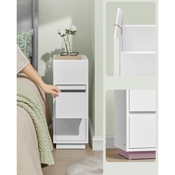 Noční stolek NAROW bílá 3