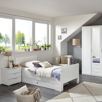 Postel NATHAN I bílá, 100x200 cm 1