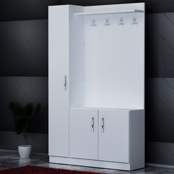 Předsíňová sestava NATUREL bílá 1