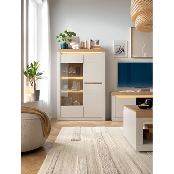 Konferenční stolek NAXXAR kašmírová/dub stone 8