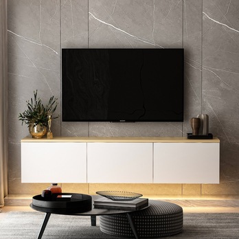 TV komoda NEON bílá 2