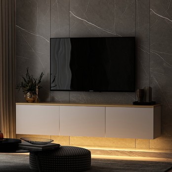 TV komoda NEON bílá 1
