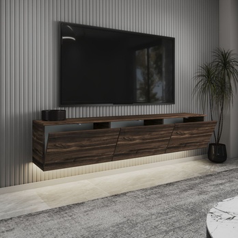 TV komoda NEON kaštan 3