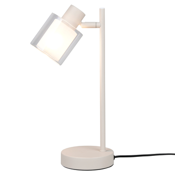Stolní lampa NERALO šedobéžová/bílá 4