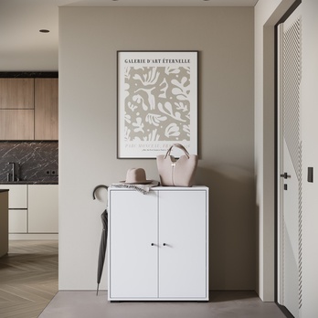 Botníková skříň NEREA 014 bílá 2