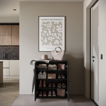 Botníková skříň NEREA 014 černá 3