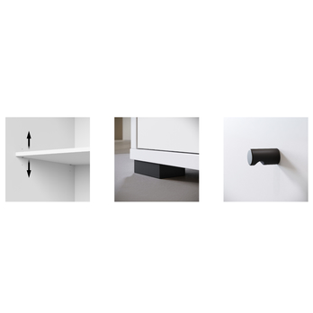 Botníková skříň NEREA 020 bílá 4