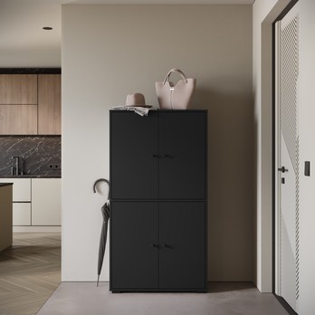 Botníková skříň NEREA 020 černá 2