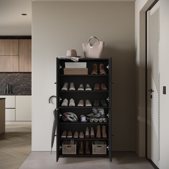 Botníková skříň NEREA 020 černá 3