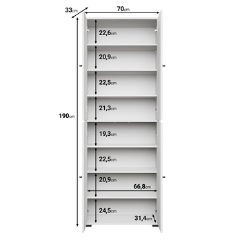 Botníková skříň NEREA 023 černá 5