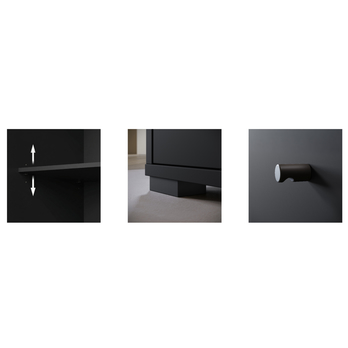 Botníková skříň NEREA 026 černá 4