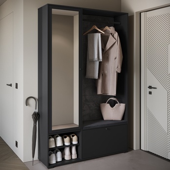 Předsíňová stěna NEREA II černá 1