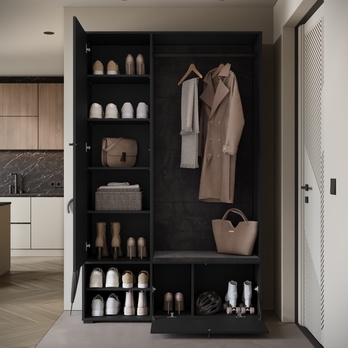 Předsíňová stěna NEREA II černá 3