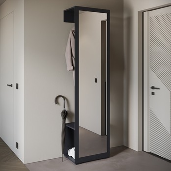 Předsíňová stěna NEREA černá 1