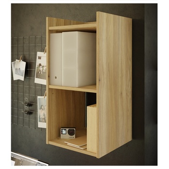 Nástěnný regál NESRYN dub mauvella, výška 68 cm 1