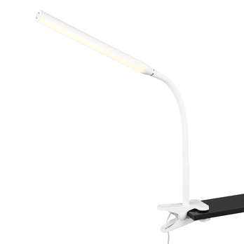 Stolní lampa s klipem NEVADA bílá 1