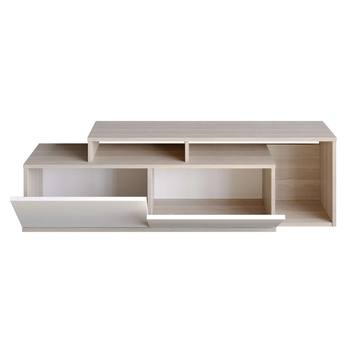 TV stolek NEXERA bílá/přírodní 2