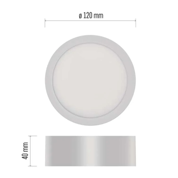 Stropní svítidlo NEXXO 2 bílá, průměr 12 cm 7