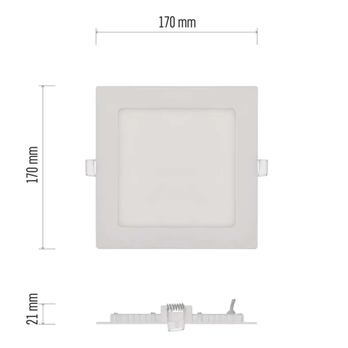 Stropní podhledové svítidlo NEXXO bílá, šířka 17 cm 8