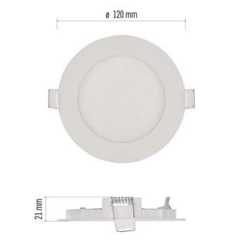 Stropní podhledové svítidlo NEXXO bílá, průměr 12 cm 8