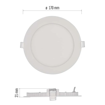 Stropní podhledové svítidlo NEXXO bílá, průměr 17 cm 8