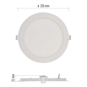 Stropní podhledové svítidlo NEXXO bílá, průměr 22,5 cm 8