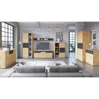 Šatní skříň NICOLAS dub artisan 1