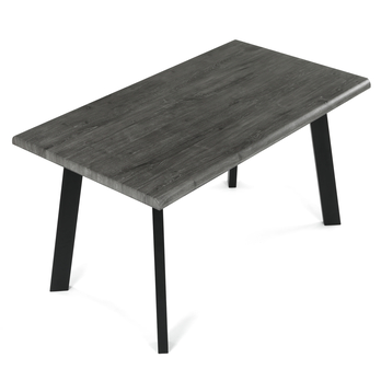 Jídelní stůl NIFON šedý dub/černá, šířka 140 cm 4
