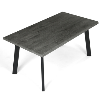 Jídelní stůl NIFON šedý dub/černá, šířka 160 cm 4
