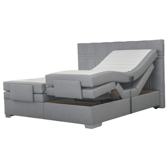 Postel boxspring NIGEL šedá, 180x200 cm 2