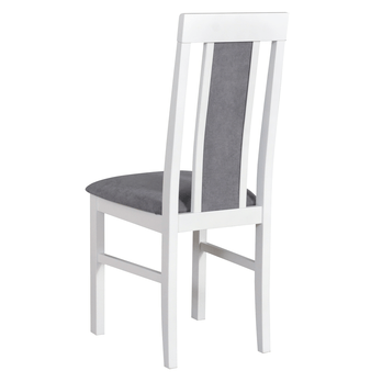 Jídelní židle NILA 2 NEW bílá/šedá 1