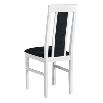 Jídelní židle NILA 2 NEW bílá/tmavě šedá 1