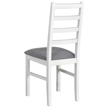 Jídelní židle NILA 8 bílá/světle šedá 1