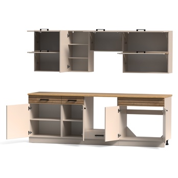 Kuchyňský blok NINA B 240 kašmírová/dub 2