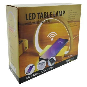 Stolní LED lampa NINA bílá/přírodní 1