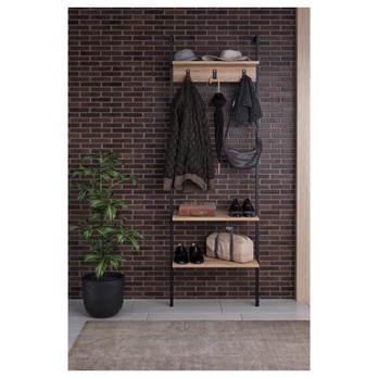 Předsíňová sestava NINA černá/přírodní 1