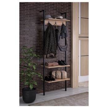 Předsíňová sestava NINA černá/přírodní 2