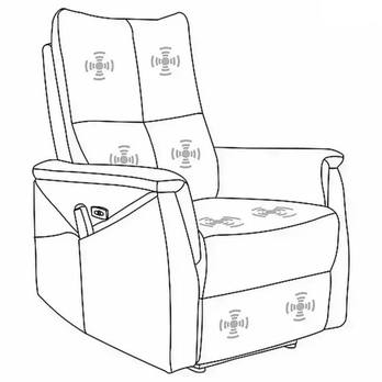 Relaxační křeslo NIPTEN cappuccino 5