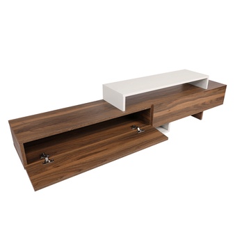 TV sestava NIRVANA teak/bílá 2