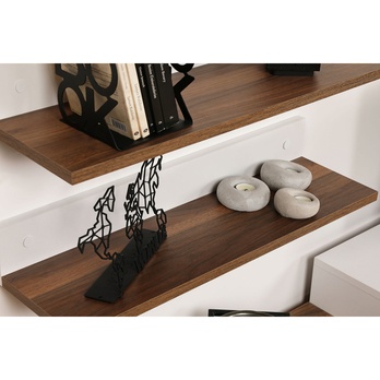 TV sestava NIRVANA teak/bílá 6