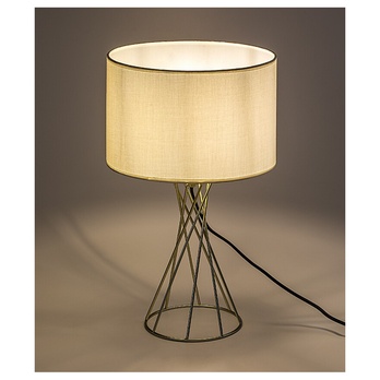 Stolní lampa NIVRA bílá/zlatá 1