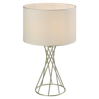 Stolní lampa NIVRA bílá/zlatá 2