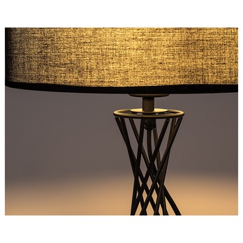 Stolní lampa NIVRA černá/zlatá 4